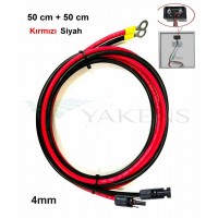4mm (50cm+50cm) Güneş Paneli Arkası Kutu Uyumlu MC 